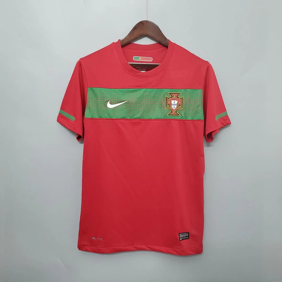 2010 Portugal red Retro Jersey