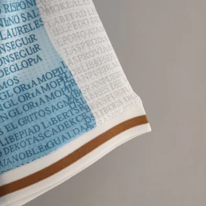 2022 Argentina Commemorative Edition White Blue Jersey