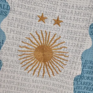 2022 Argentina Commemorative Edition White Blue Jersey