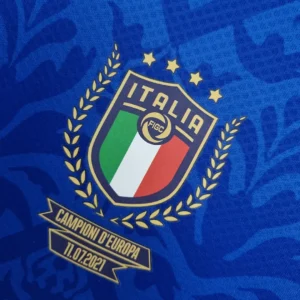2022 Italian Euro Championship Special Edition Blue Jersey