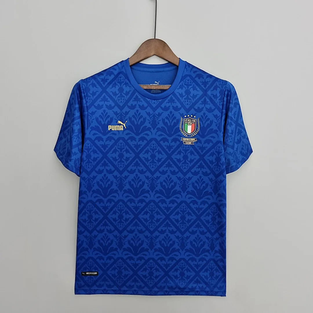 2022 Italian Euro Championship Special Edition Blue Jersey