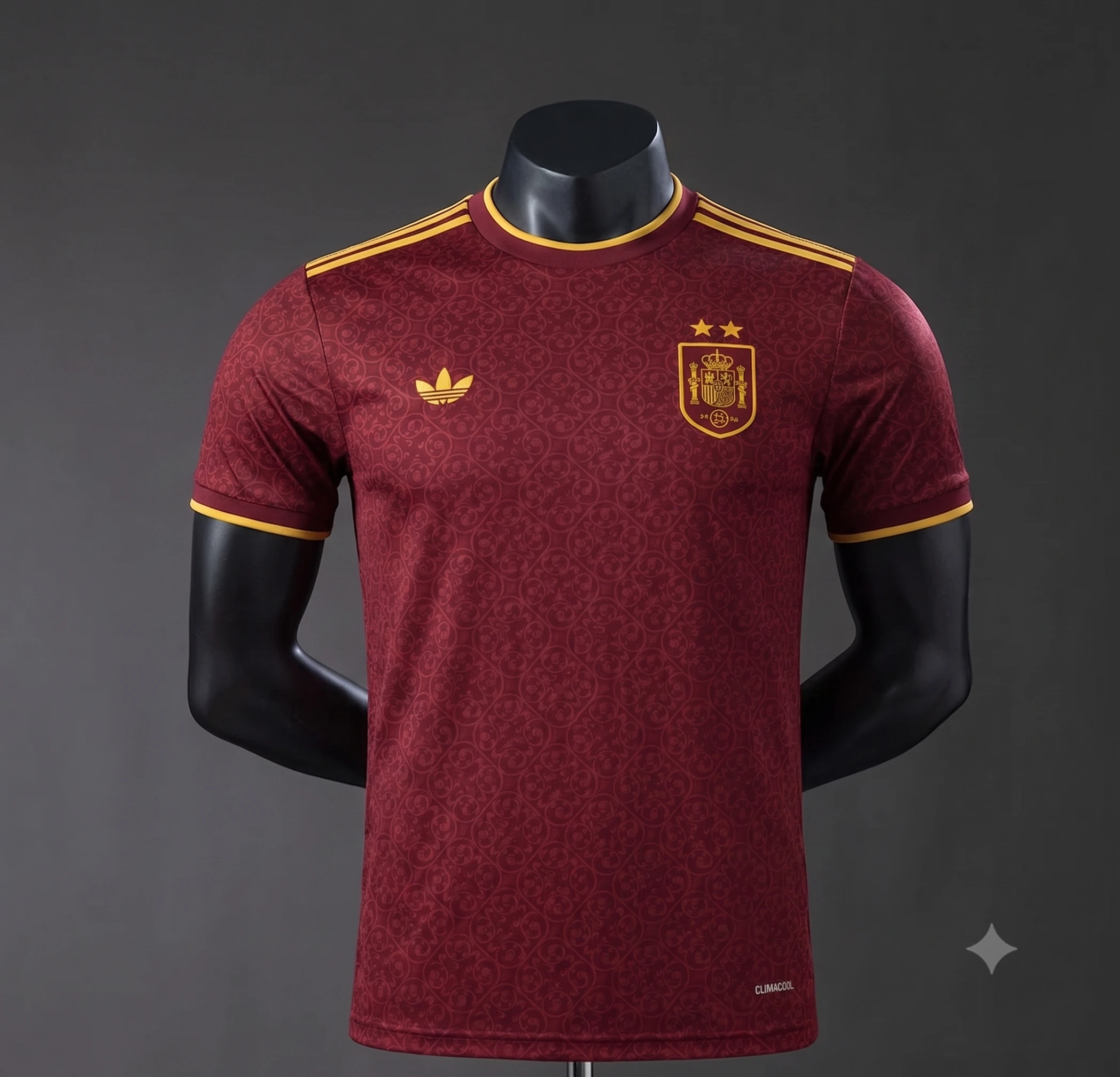 Camiseta españa granate dos estrellas 2026/2027