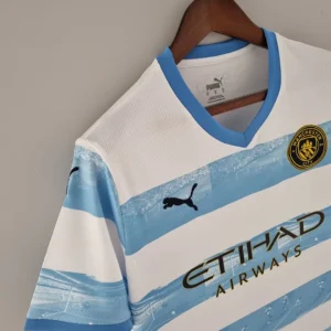 2022/2023 Manchester City commemorative white blue Jersey