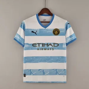 2022/2023 Manchester City commemorative white blue Jersey