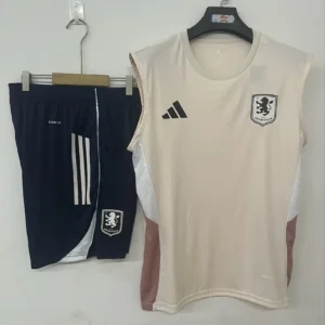 2025/2026 Aston Villa training suit pink Jersey