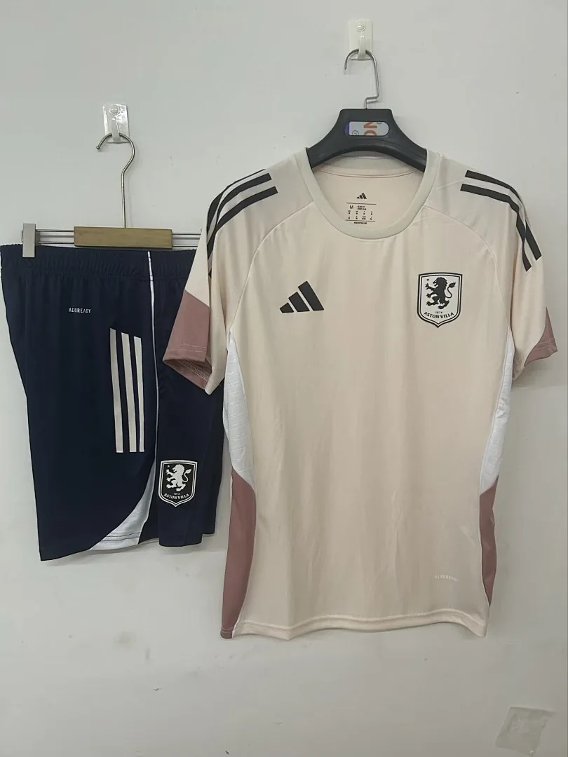 2025/2026 Aston Villa training suit pink Jersey