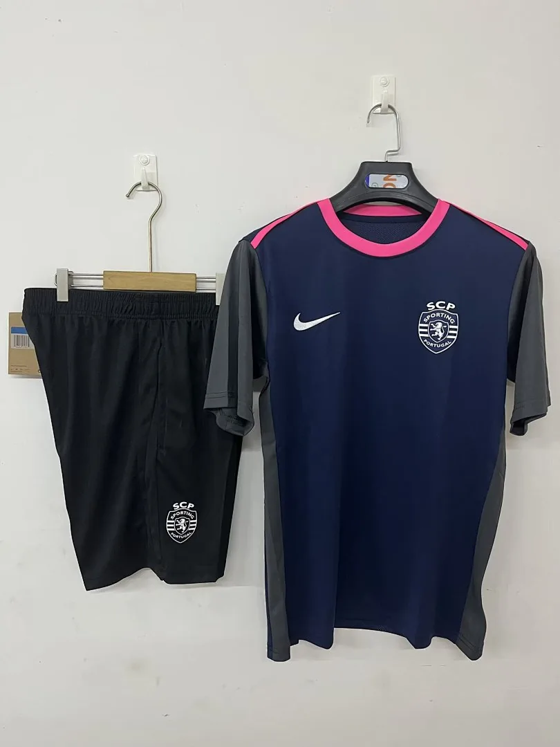 2025/2026 Lisbon Pre-Match training suit clear color Jersey