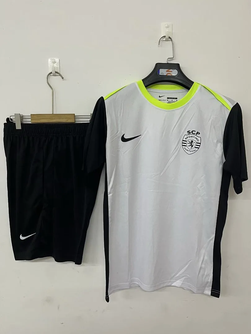 2025/2026 Lisbon Pre-Match training suit off-white Jersey