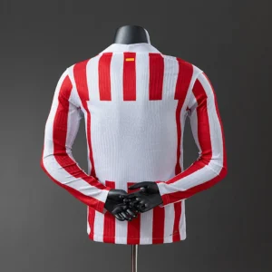 2025/2026 Player Long Sleeve Atletico Madrid Home Jersey