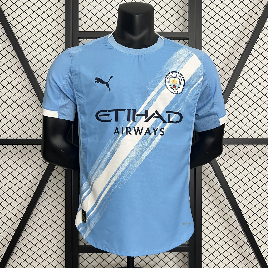 2025/2026 Player Manchester City Home Jersey