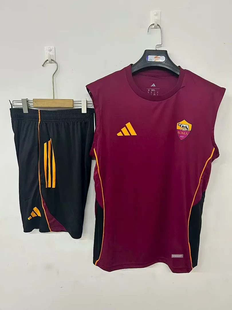 2025/2026 Roma training suit red Jersey