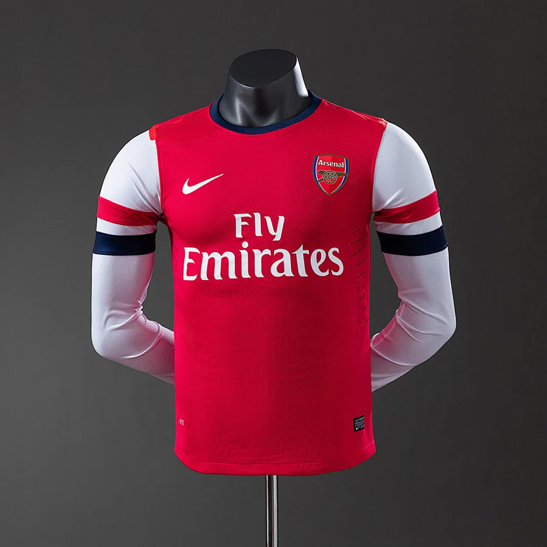 Arsenal 2012/2013 Home Long Sleeve Player Version Retro Jersey