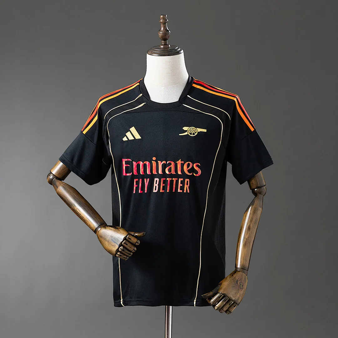 Arsenal 2025/2026 Retro-style collaboration - Black Jersey