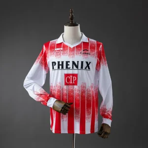 AS Cannes 1991/1992 Home Long Sleeve Retro Jersey
