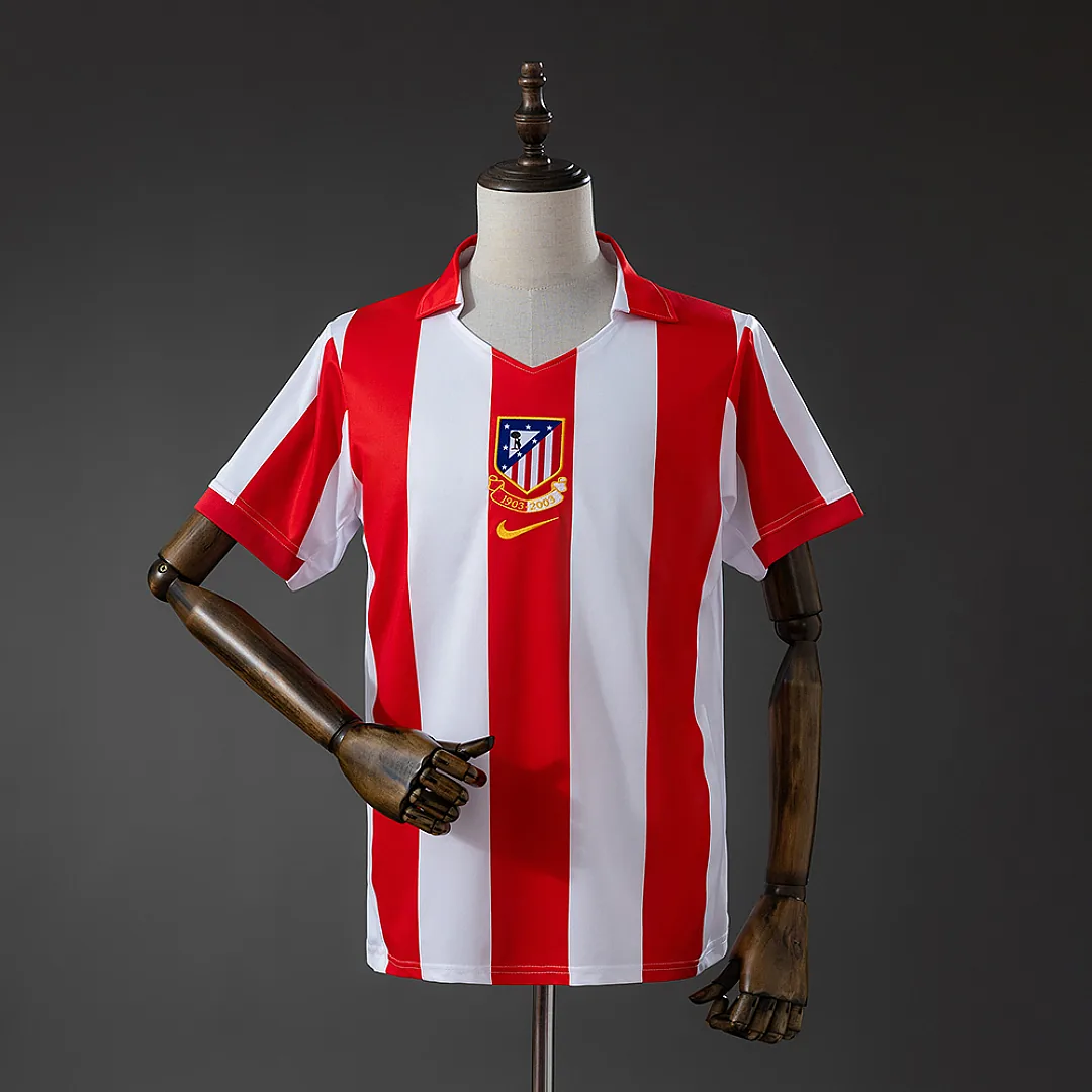 Atletico Madrid 2003/2004 Centenary Home Jersey