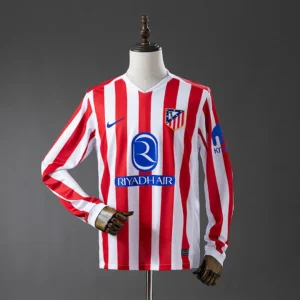 Atletico Madrid 2025/2026 Home Long Sleeve Jersey