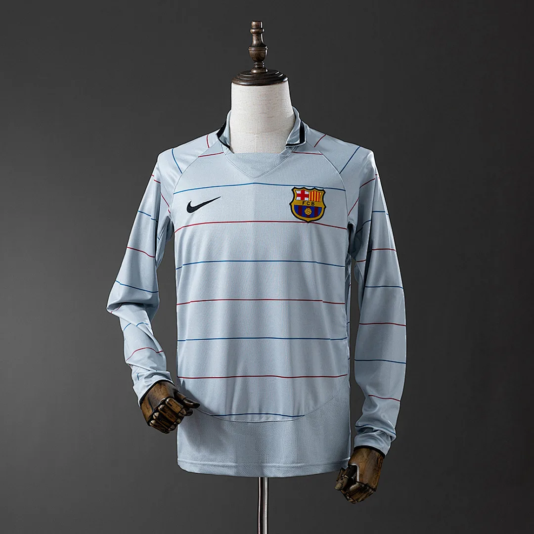 Barcelona 2003/2004 Away Retro Long Sleeve Jersey