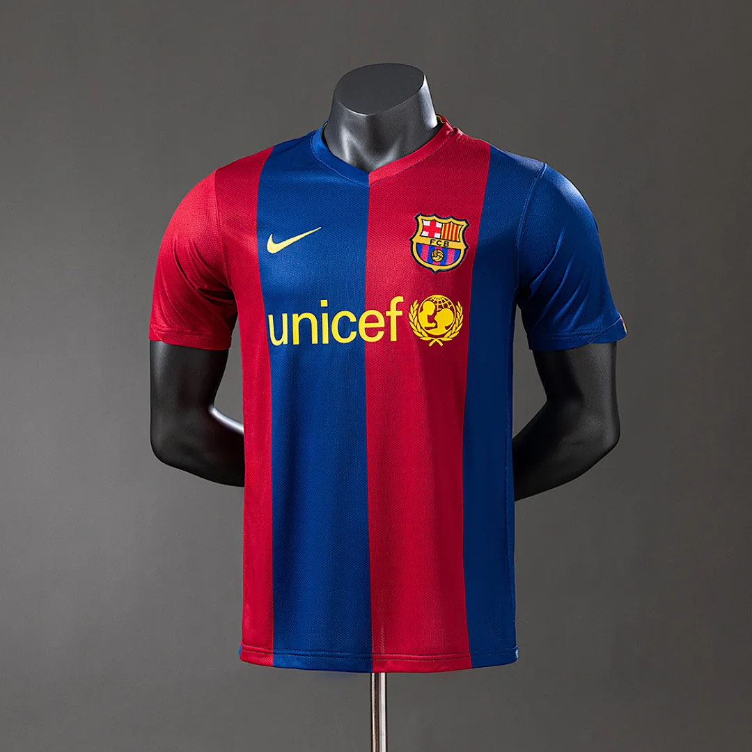 Barcelona 2006/2007 Player Version Retro Home Jersey