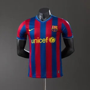 Barcelona 2009/2010 Home Player Version Retro Jersey