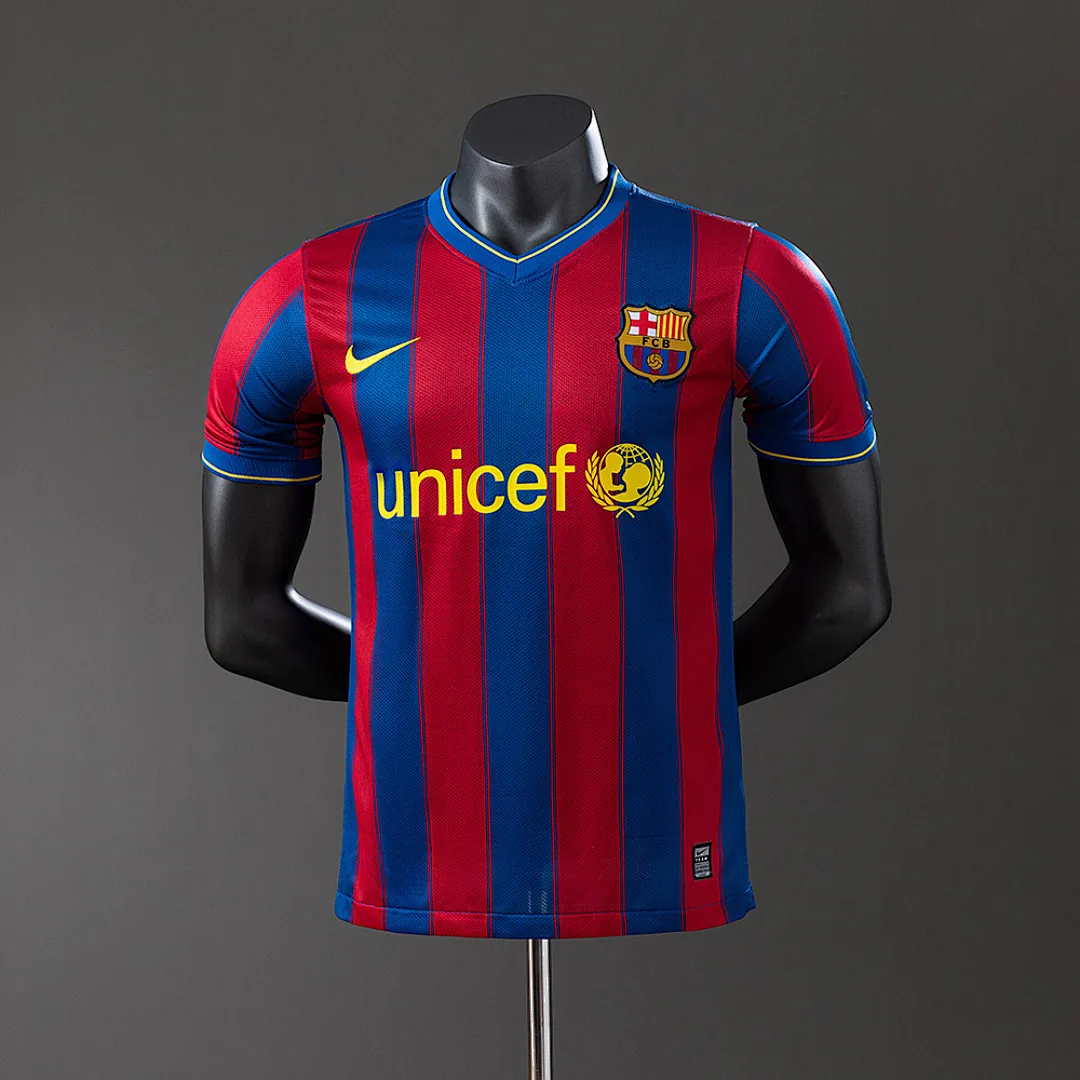 Barcelona 2009/2010 Home Player Version Retro Jersey