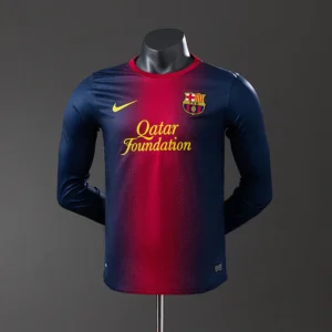 Barcelona 2012/2013 Home Long Sleeve Player Version Retro Jersey