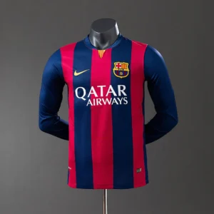 Barcelona 2014/2015 Home Long Sleeve Player Version Retro Jersey