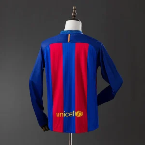 Barcelona 2016/2017 Home Long Sleeve Retro Jersey