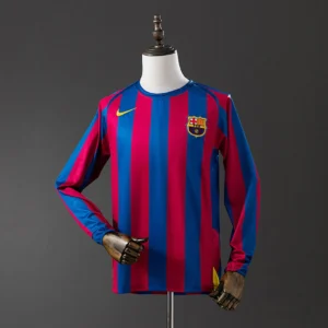 Barcelona 2005/06 Home Long Sleeve Retro Jersey