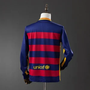 Barcelona 2015/16 Home Long Sleeve Retro Jersey