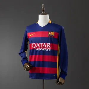 Barcelona 2015/16 Home Long Sleeve Retro Jersey