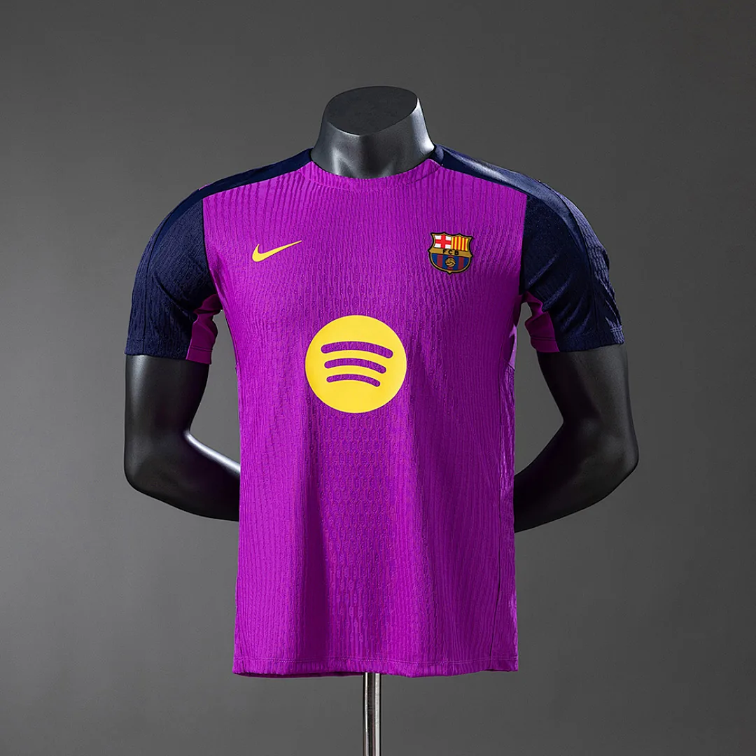Barcelona 2025/2026 Pre-Match training Player Version-Purple Jersey