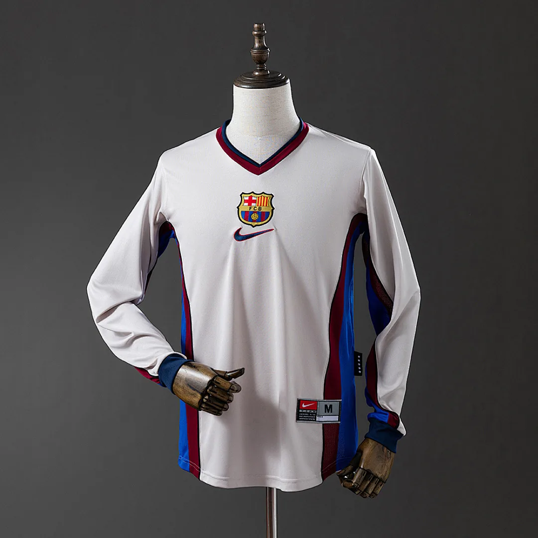 Barcelona 1998/1999 Away Long Sleeve Retro Jersey