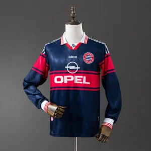 Bayern Munich 1997/1998 Away Long Sleeve Retro Jersey
