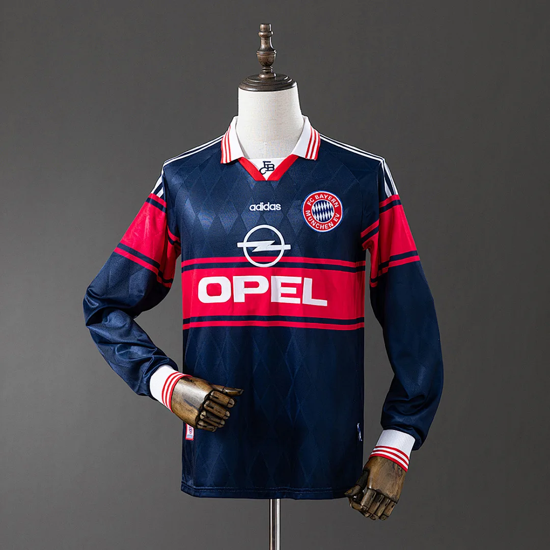 Bayern Munich 1997/1998 Away Long Sleeve Retro Jersey