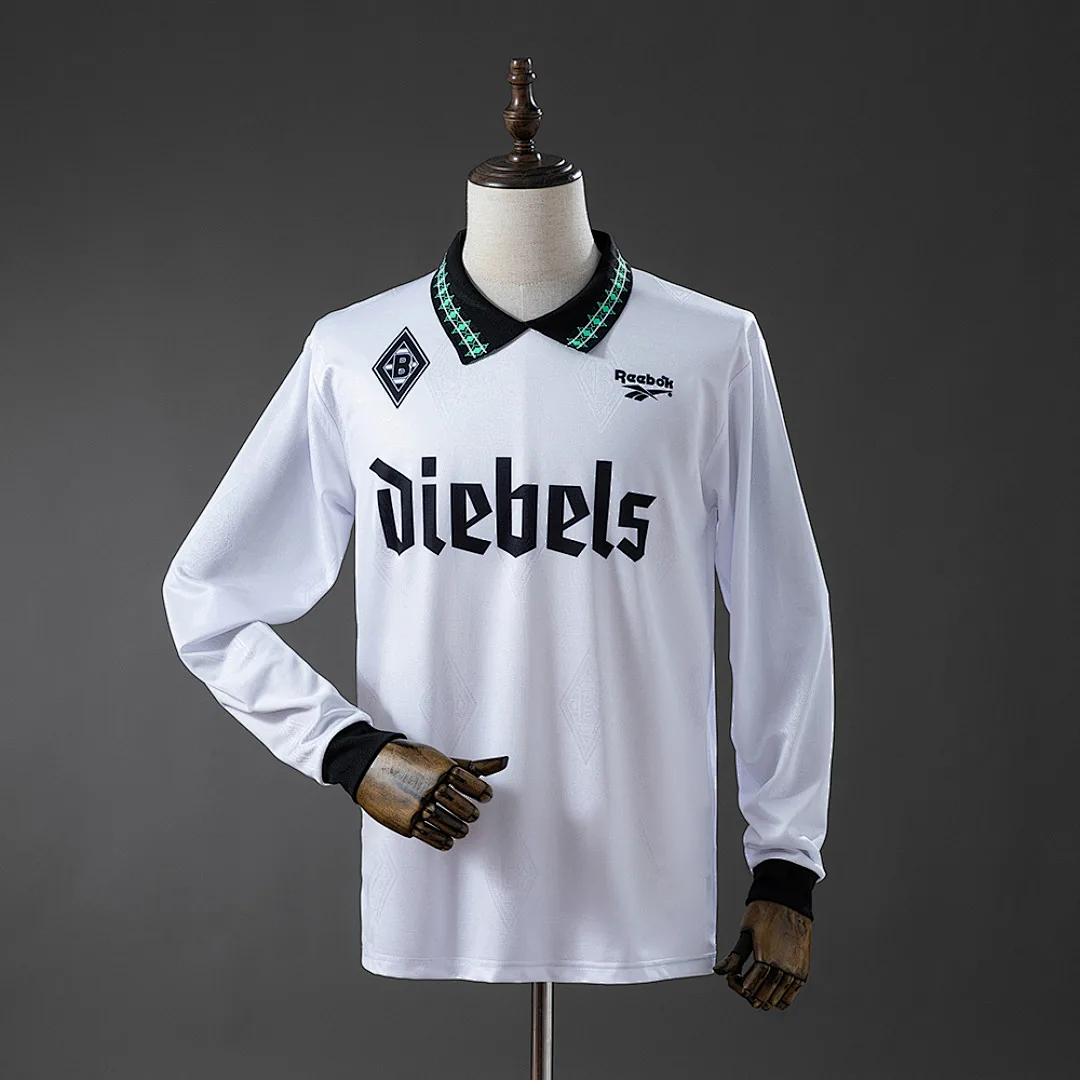 Borussia Monchengladbach 1995/1996 Home Long Sleeve Retro Jersey