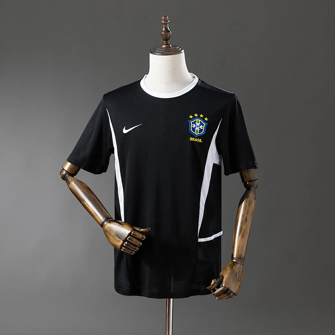 Brazil 2002 Goalkeeper Black Jersey
