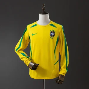 Brazil 2002 Long Sleeve Retro Jersey