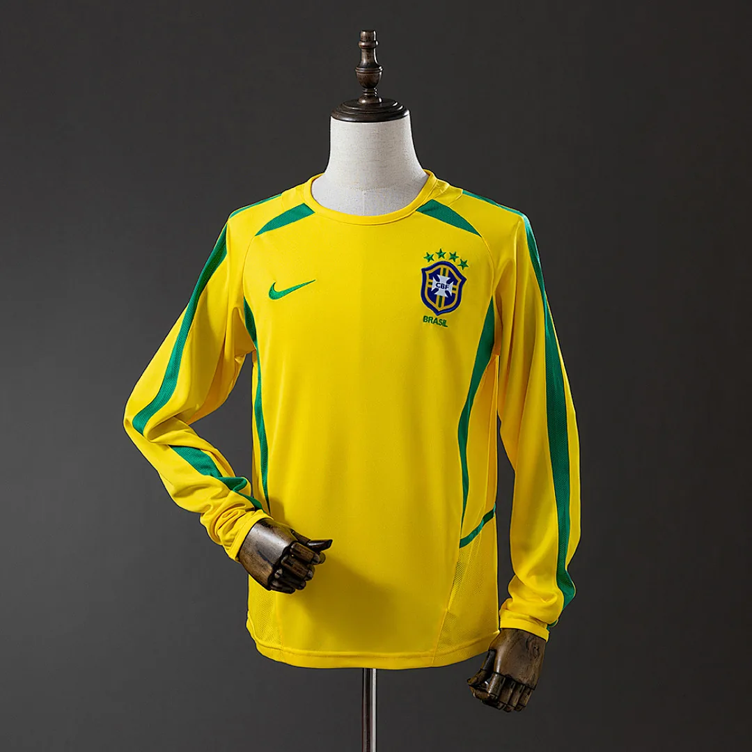 Brazil 2002 Long Sleeve Retro Jersey