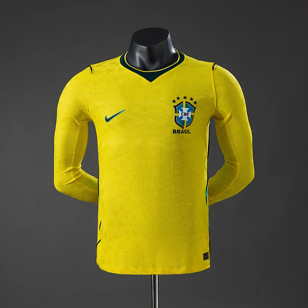 Brazil 2026 Home Player Version Long Sleeve Jersey