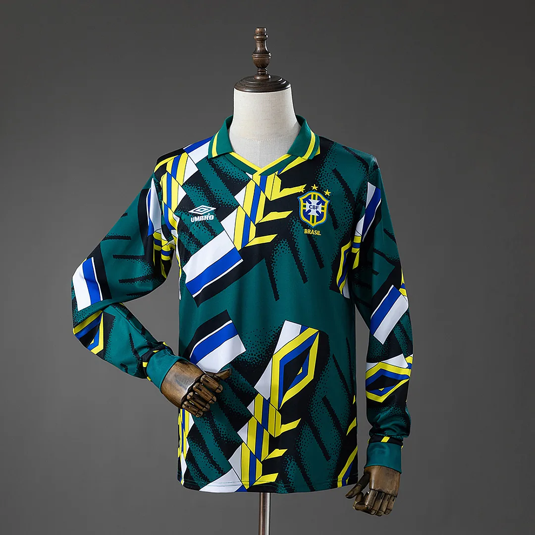 Brazil 1996/1997 Goalkeeper Retro Long Sleeve Jersey