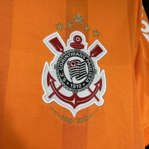 Corinthians 2010 Orange Color Retro Jersey