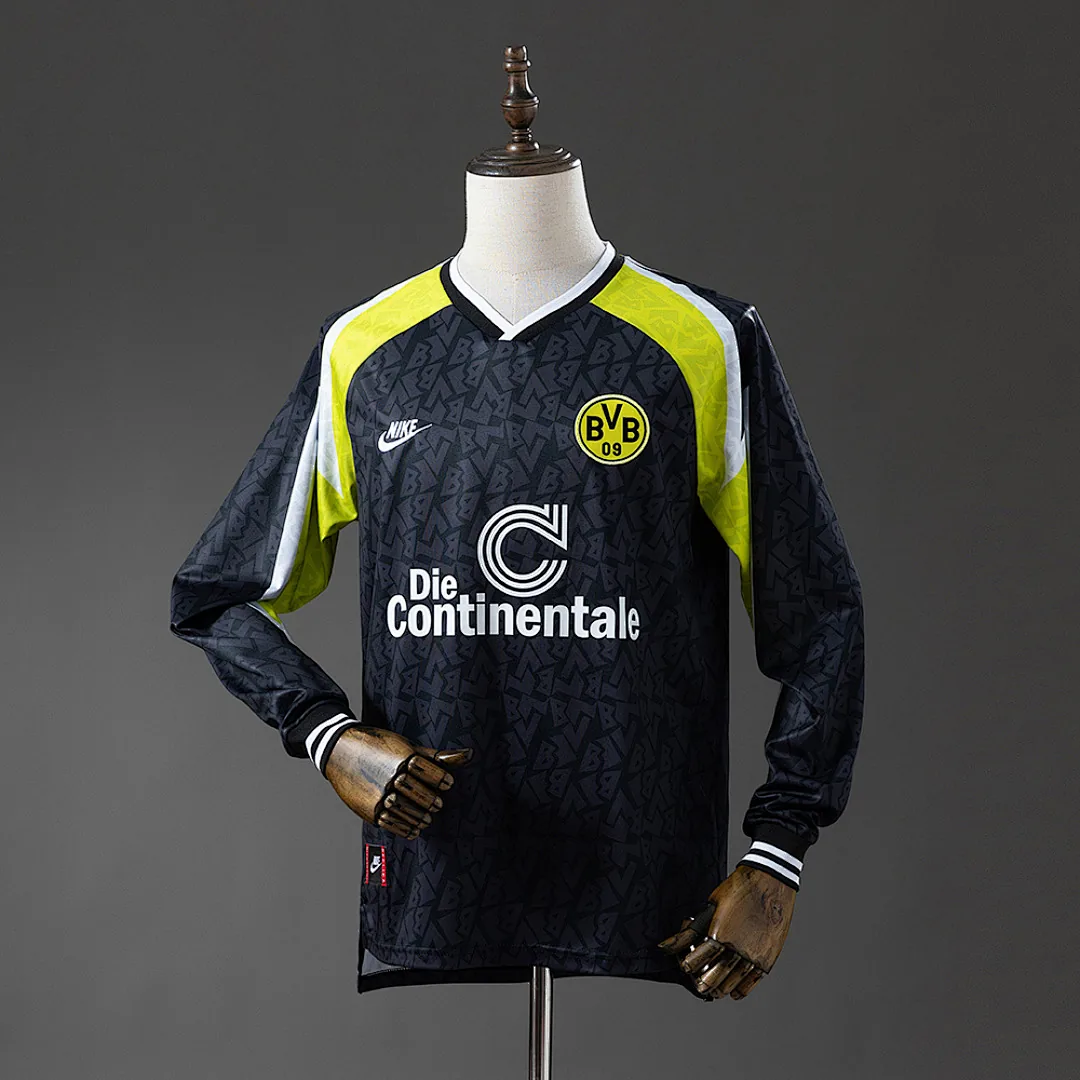 Dortmund 1995/1996 Away Long Sleeve Retro Jersey
