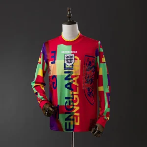 England 1996 Goalkeeper Long Sleeve Retro Jersey