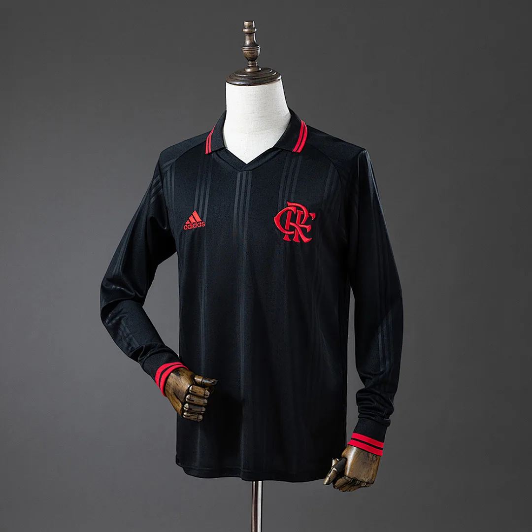 Flamengo 2019/20 Black Classic Edition Long Sleeve Retro Jersey