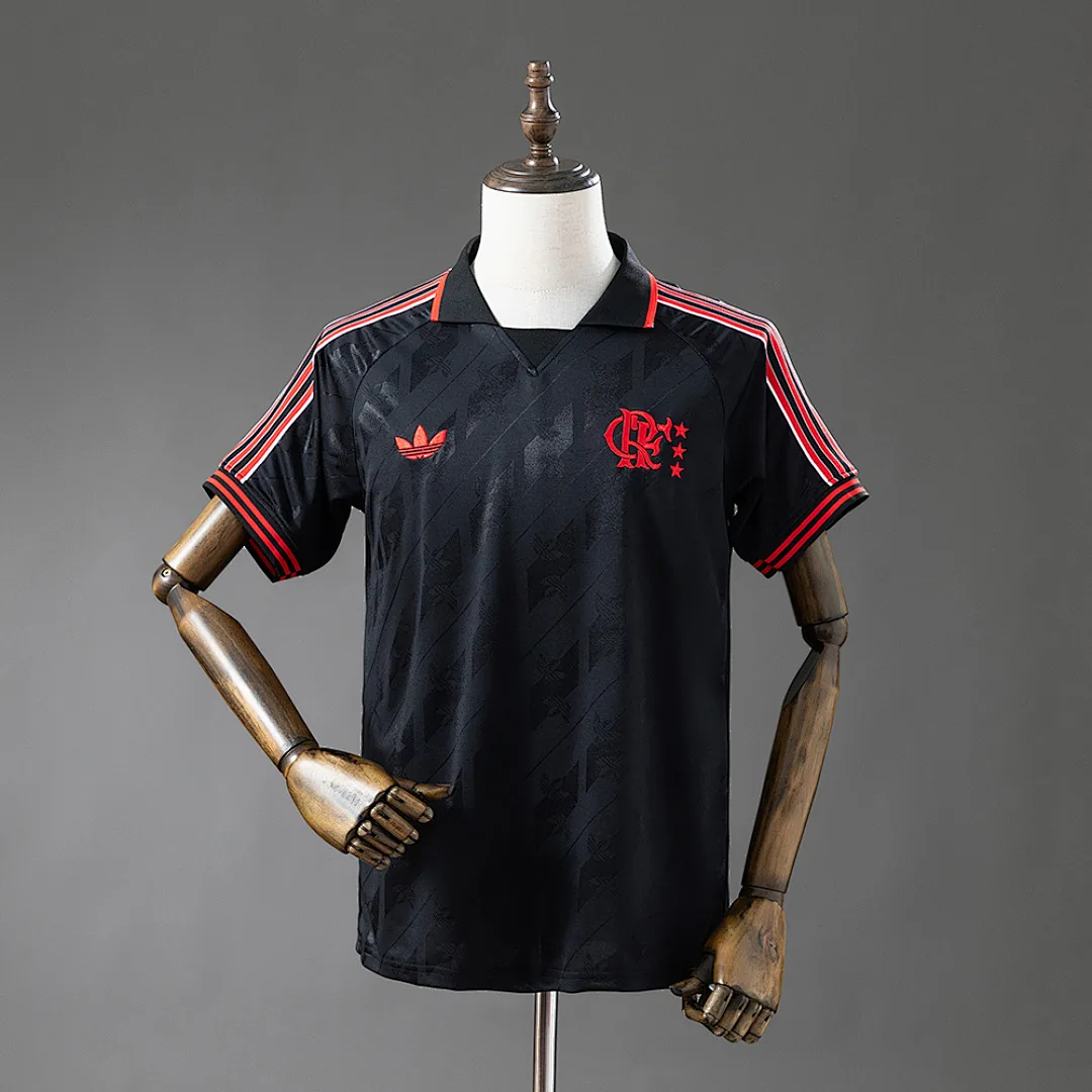 Flamengo 2025/2026 Lifestyler Retro - Black Jersey