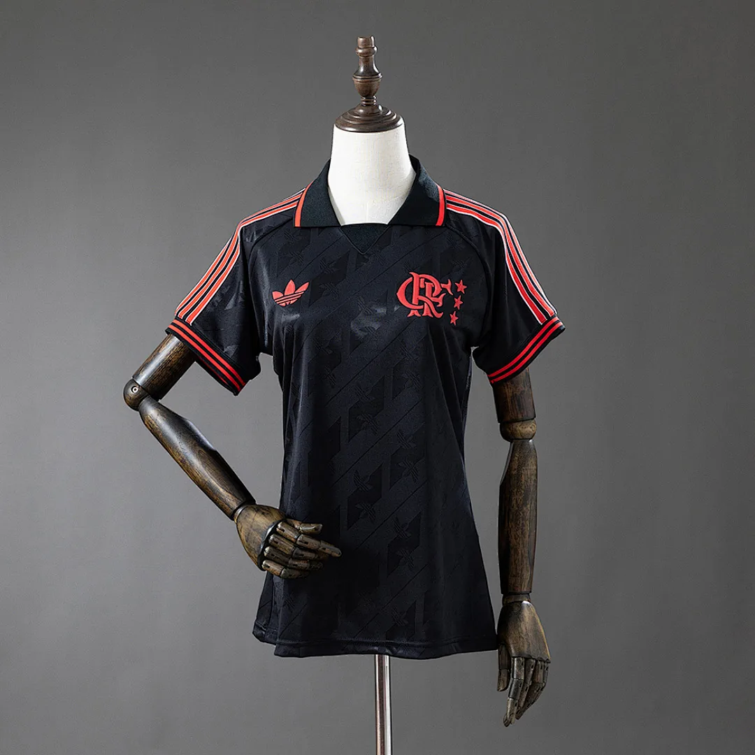 Flamengo 2025/2026 Lifestyler Retro - Black Women's Jersey