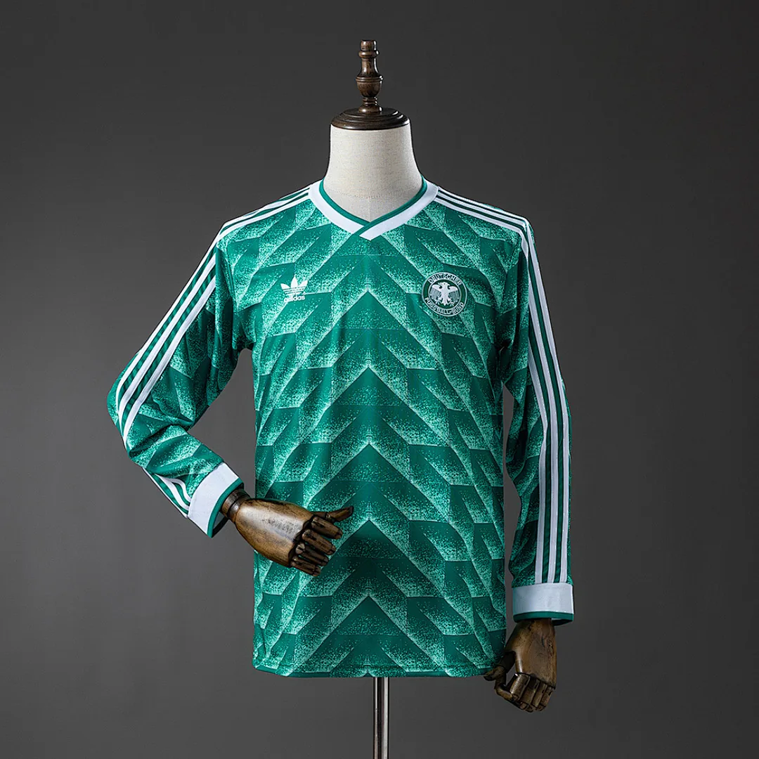 German 1990/1991 Away Long Sleeve Retro Jersey