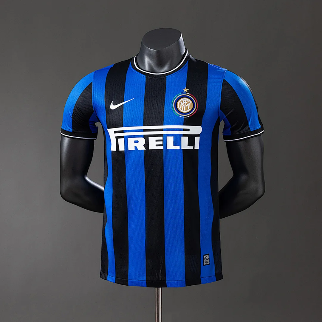 Inter Milan 2009/2010 Player Version Retro Home Jersey