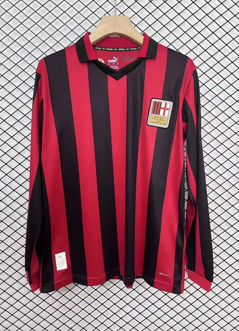 Long Sleeve 2024/2025 AC Milan 125th Anniversary Red Jersey