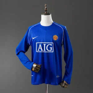 Manchester United 2007/2008 Goalkeeper Long Sleeve Retro Jersey